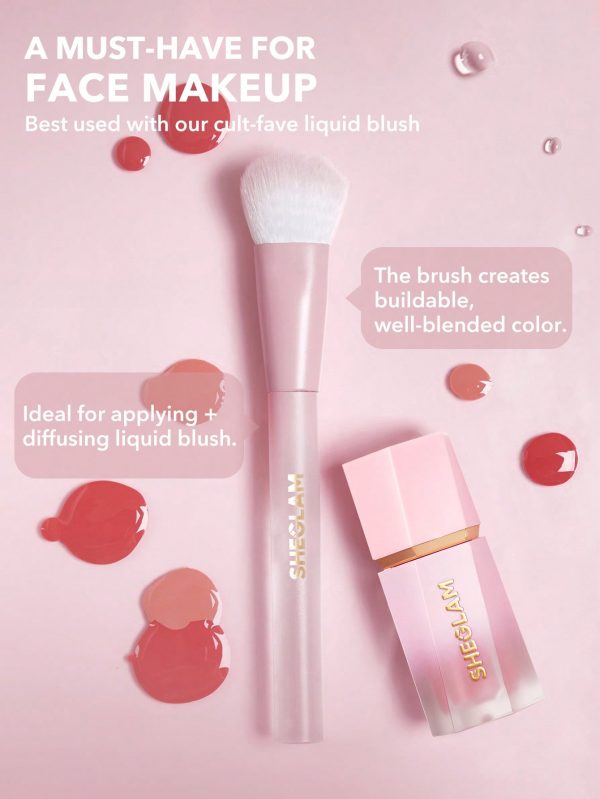 براش رژگونه پنجه گربه ای شیگلم مدل Color Bloom Liquid Blush Brush - Image 6