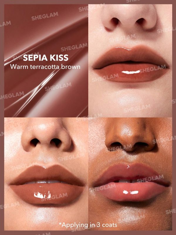 لیپ پلامپر شاین دار شیگلم (بالم لب حجم دهنده) مدل Pout-Perfect Shine Lip Plumper - Image 12