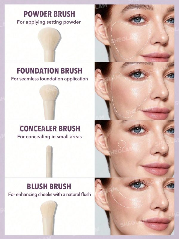ست براش ۸ عددی شیگلم (برس تیکه) مدل Pro Core Brush kit - Image 4