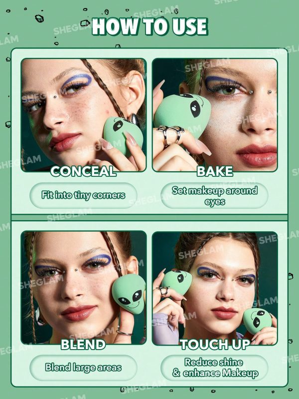 پد اسفنج فضایی شیگلم (بلندر) مدل Interstellar Beauty Sponge - Image 2