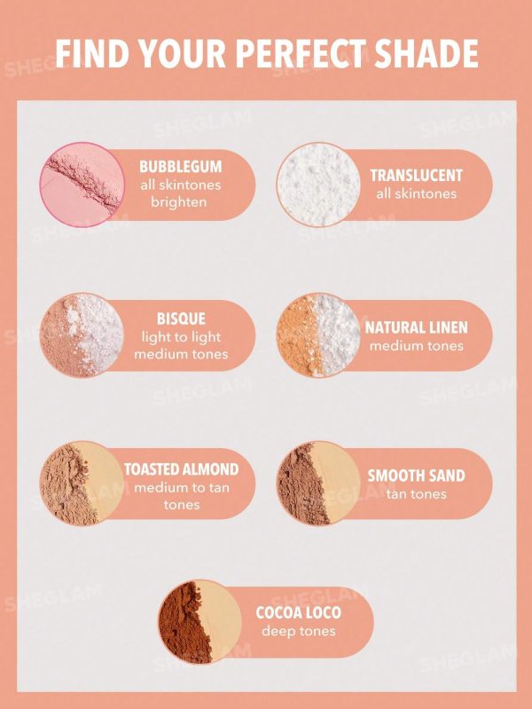 پودر فیکس دو طبقه شیگلم (دو کاره صورت و زیر چشم) مدل  Insta-Ready Face & Under Eye Setting Powder Duo - Image 13