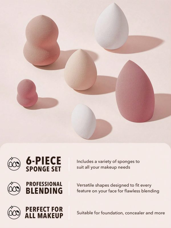 پک بیوتی بلندر ۶ عددی شیگلم (اسفنج) مدل ۶-Sponge Party Pack - Image 4