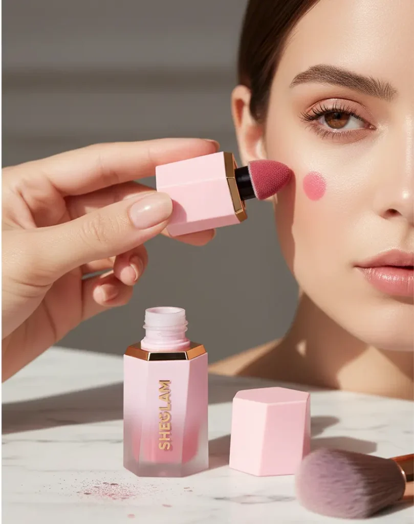 رژگونه مایع شیگلم عکس تست