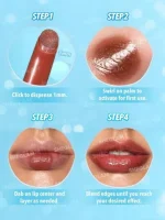 بالم لب حجم دهنده پلامپر شاین دار شیگلم مدل Pout-Perfect Shimmer Lip Plumper - Image 10