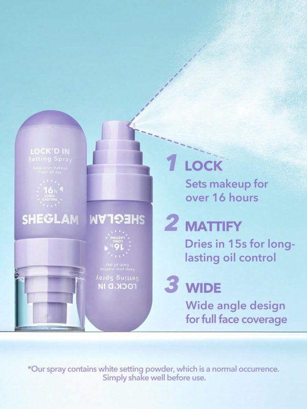 اسپری فیکس بنفش شیگلم مدل Lock’d In Setting Spray - Image 4