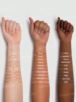 تست رنگبندی کامل کرم پودر بادوام و مات شیگلم روی تناژهای مختلف پوست (گرم، سرد، خنثی) برای انتخاب رنگ دقیق