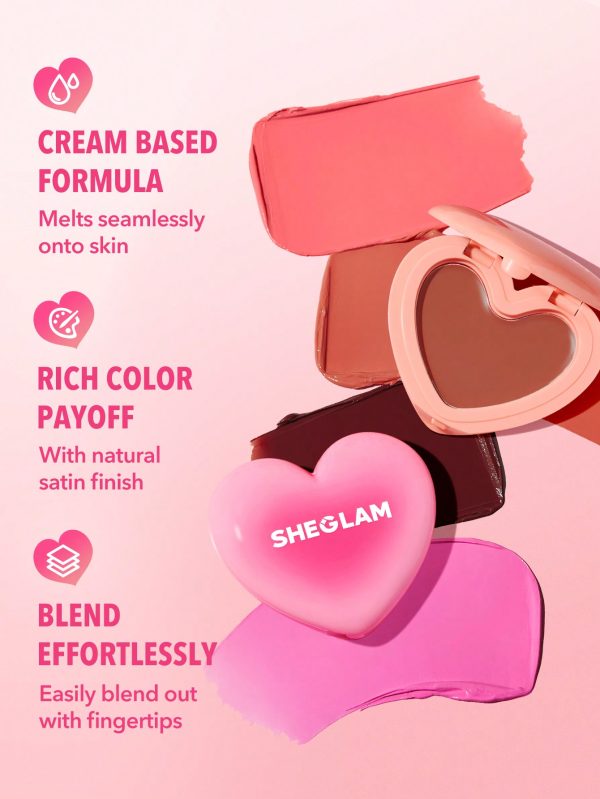 رژگونه قلبی شیگلم مدل Playing Cupid Cream Blush - Image 4