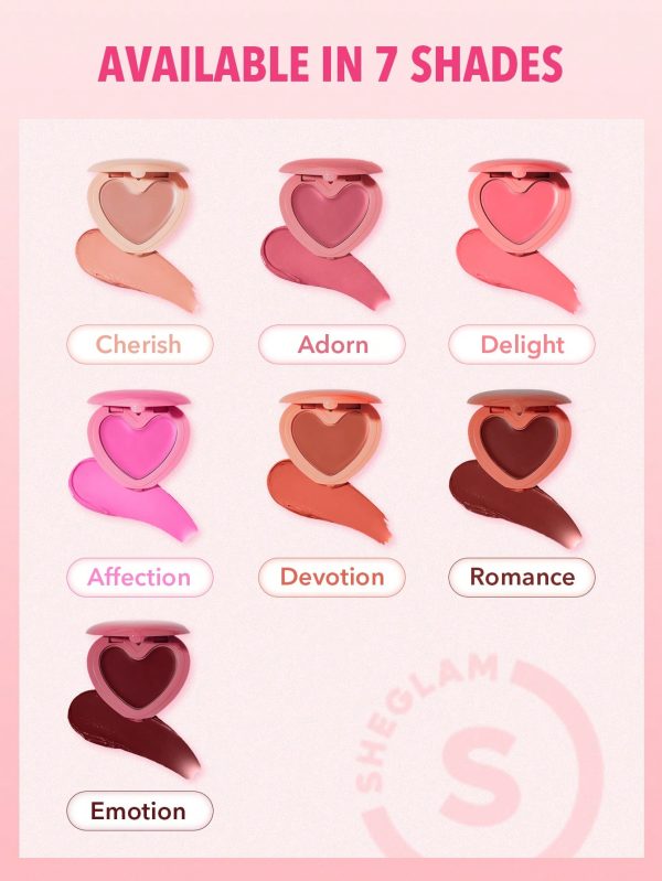 رژگونه قلبی شیگلم مدل Playing Cupid Cream Blush - Image 3