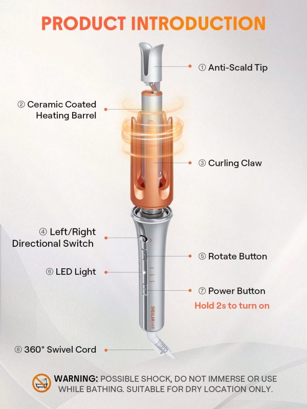 کرلی شیگلم سایز 35 (فر کننده مو فوری ) - Image 3