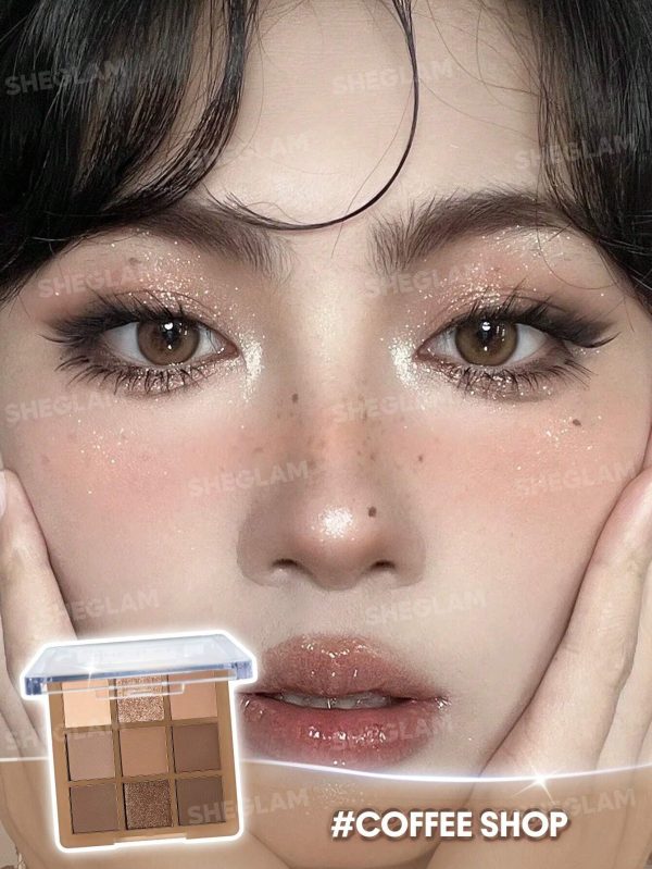 پالت سایه چشم ۹ رنگ مدل Coffee Shop - Image 3