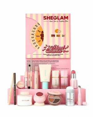 پک کامل ادونت کلندر شیگلم همراه با محصولات advent calendar sheglam