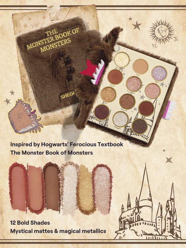 پالت سایه چشم کتاب هیولاها شیگلم کالکشن هری پاتر Harry Potter™ X SHEGLAM Monster Book of Monsters Palette - Image 5