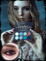 مدل با آرایش چشم اسموکی در حال نمایش پالت سایه توآلایت شیگلم از کالکشن Twilight