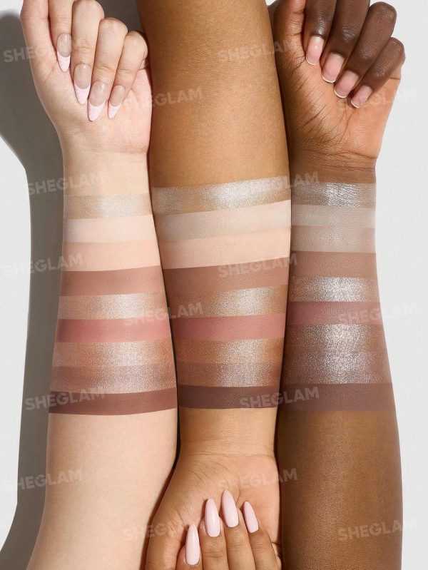 پالت سایه چشم ۹ رنگ شیگلم (SHEGLAM) مدل Mauve Mood - Image 4