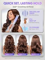 فناوری هوای خنک 360 درجه و گرم شدن سریع در فر کننده اتوماتیک شیگلم Airflow Styler Pro 32 میلی متر