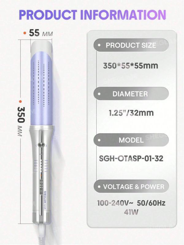 مشخصات فنی فر کننده اتوماتیک شیگلم Airflow Styler Pro 32 میلی متر مدل SGH-OTASP-01-32