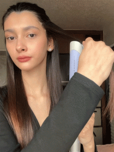 نمایش استفاده از فر کننده اتوماتیک مو شیگلم Airflow Styler Pro 32 میلی متر روی مو