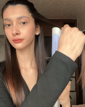 نمایش استفاده از فر کننده اتوماتیک مو شیگلم Airflow Styler Pro 32 میلی متر روی مو