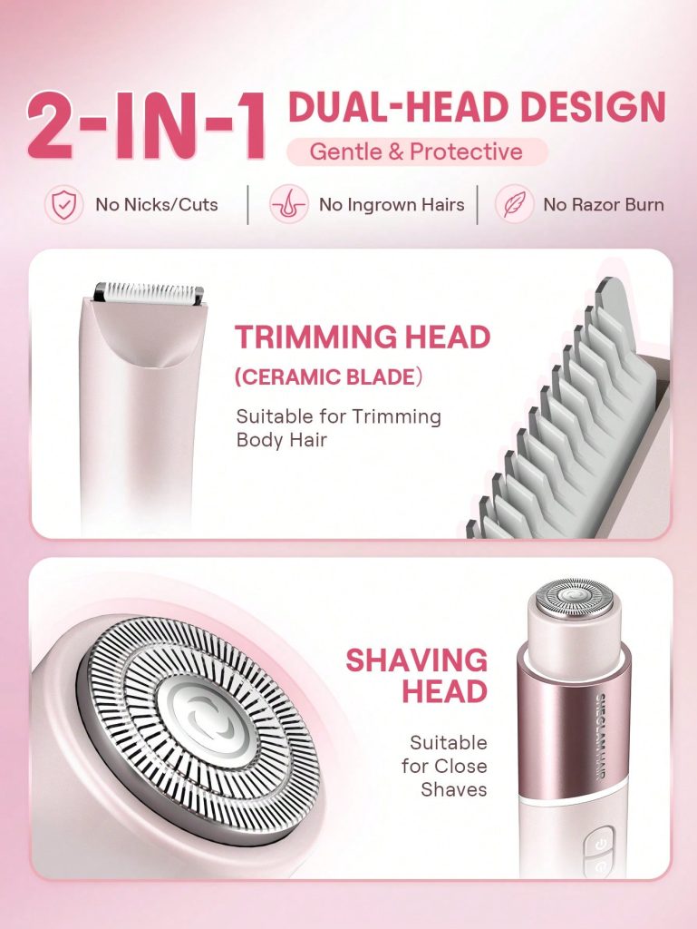 Smooth Moves Dual-Head Electric Bikini Trimmer