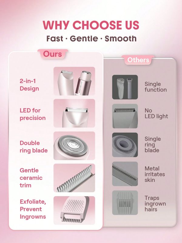 Smooth Moves Dual-Head Electric Bikini Trimmer
