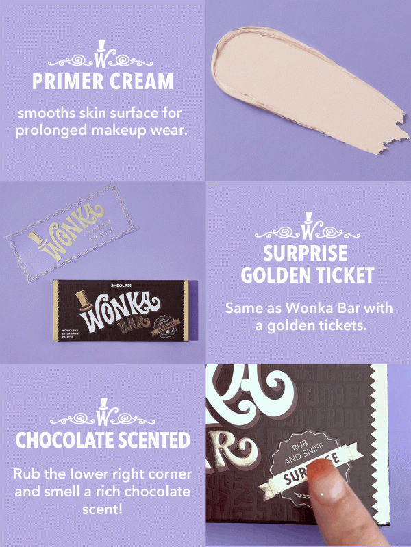 پالت سایه چشم ویلی ونکا شیگلم مدل wonka bar - تصویر محصول