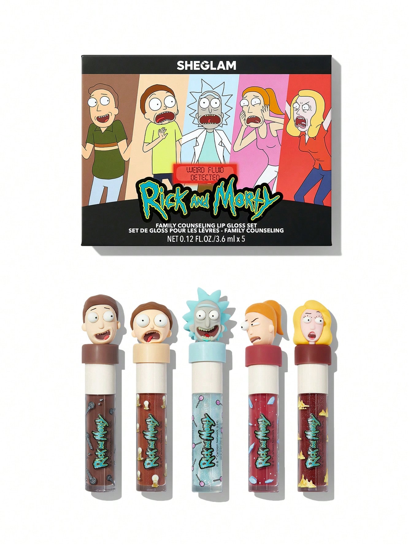 Rick and Morty X SHEGLAM Family Counseling Lip Gloss Set - تصویر محصول ست لیپ گلاس ریک اند مورتی