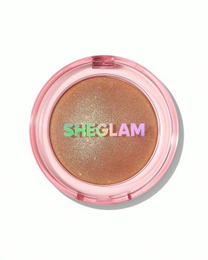 هایلایتر براق و بافت‌دار SHEGLAM Glowchi Bouncy - رنگ Peach Jam