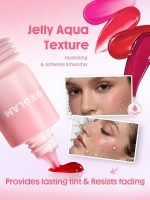 بافت ژلی و رنگنمای رژگونه Aqua Flushed شیگلم روی گونه