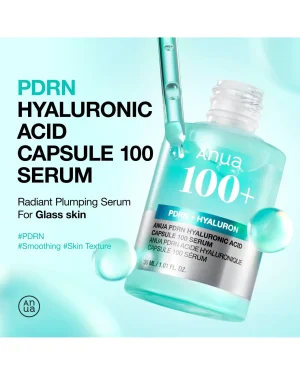 سرم کپسولی PDRN و هیالورونیک اسید آنوا مدل Capsule 100، حجم ۳۰ میل