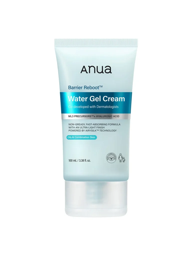 ژل کرم بریر ریبوت آنوا Water Gel حجم ۱۰۰ میل؛ نمای جلوی تیوب